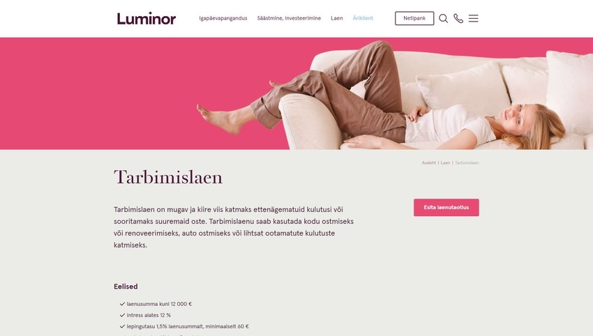 luminori tarbimislaen