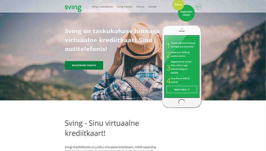 krediidikonto pakkujad sving