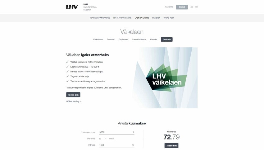 lhv väikelaen