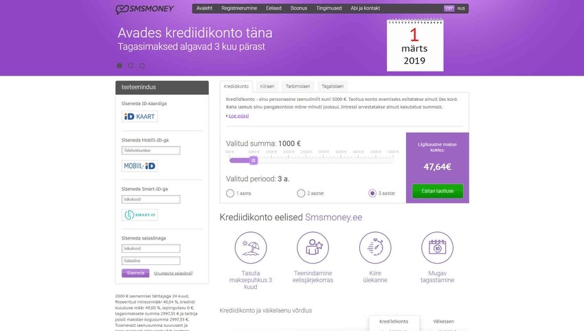 smsmoney laen