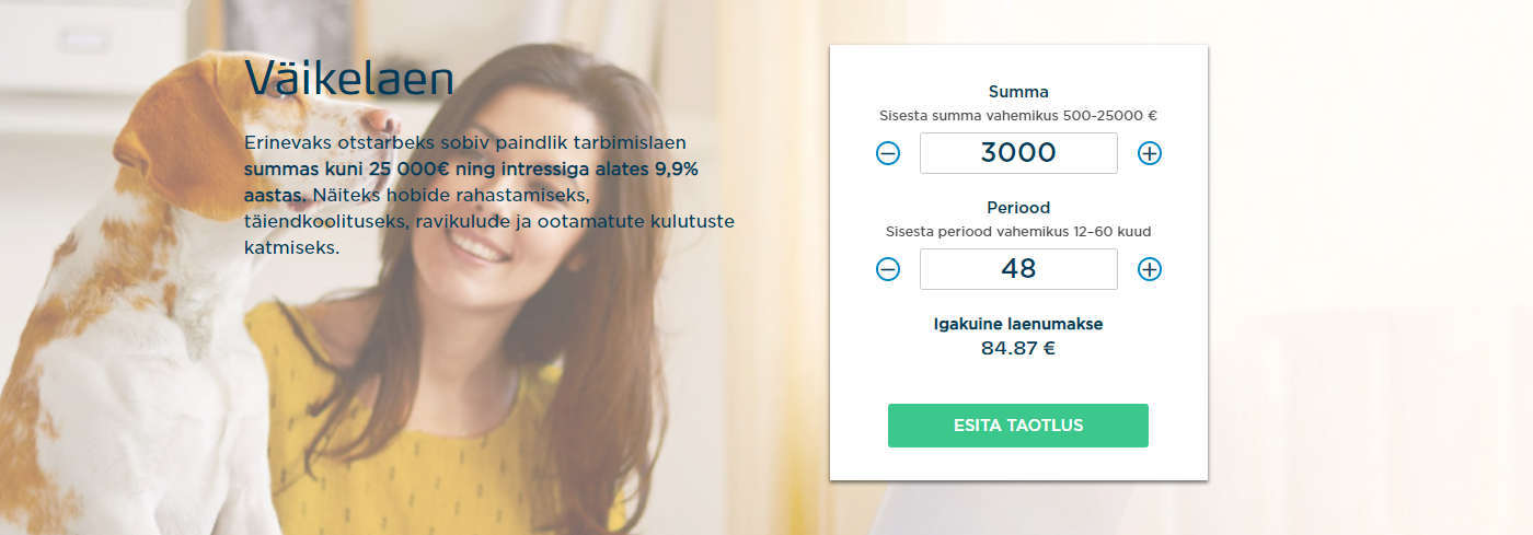 bigbank väikelaenu laenukalkulaator
