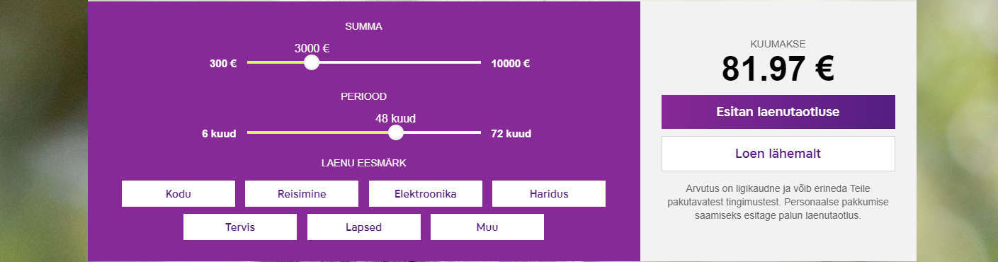 inbank laenukalkulaator