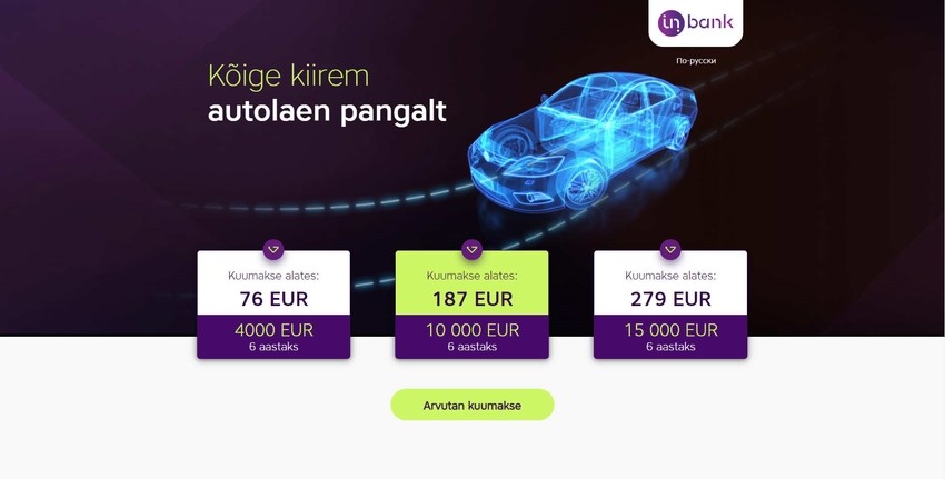 inbank autolaen (auto24 laen)