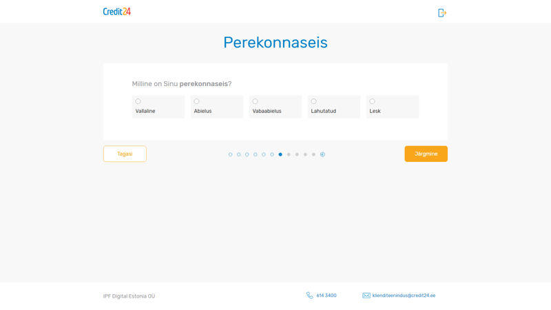 krediidikonto avamine (juhend) - perekonnaseis