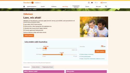 väikelaenu pakkujad - swedbank
