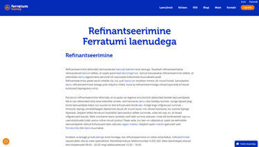 refinantseerimislaen - ferratum