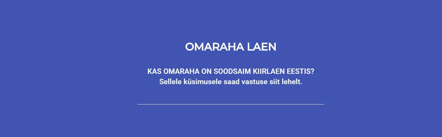 Omaraha Laen | Kas Omaraha On Kõige Soodsam Kiirlaen/Väikelaen?