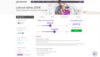 kiirlaenu pakkuja (smsmoney)